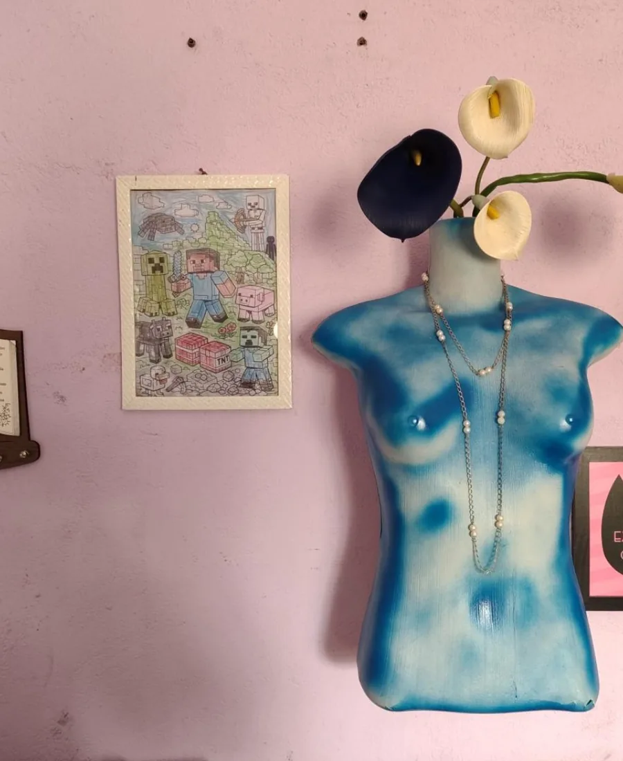 Detalhe do brechó NaPô